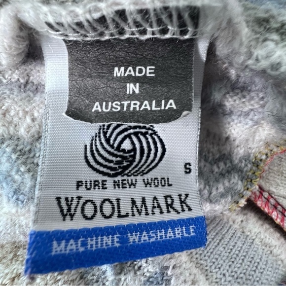 Vintage Woolrich Patchwork Duster Sweater Jacket Asymmetrical Hem Large - Picture 14 of 16